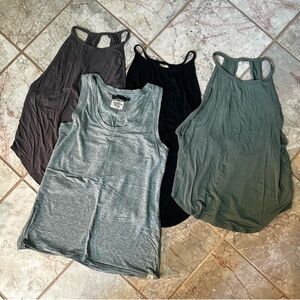 Women's Sleeveless Tank Tops - Black, Gray, Green Prana Rei